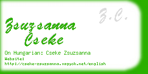 zsuzsanna cseke business card